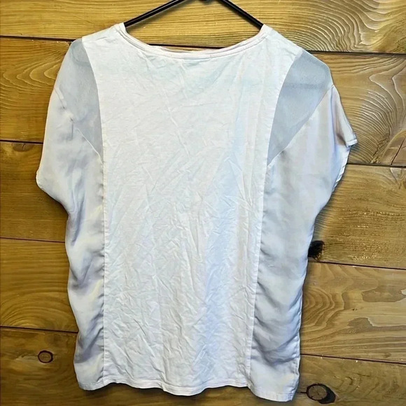 Women's Pre-worn Scotch and Soda short sleeve blouse P'tite‎ pink 50% cotton 50% - Picture 5 of 7